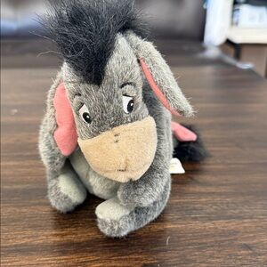 Vintage Eeyore Plush Toy with Detachable Tail